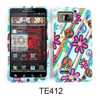 Cell Phone Snap on Case Cover For Motorola Droid Bionic Xt875    Smooth Finish With Colorful Floral Or Checkered Print: Cell Phones & Accessories