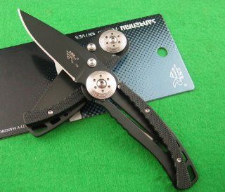 Sanrenmu ZB4 736 with 8Cr13MoV Steel blade G10 Inlays handle Folding Knife Poket knife  Folding Camping Knives  Sports & Outdoors