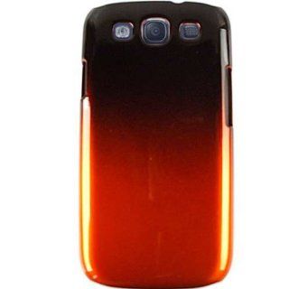 Cell Armor SAMI747 PC A005 FG Hybrid Fit On Case for Samsung Galaxy S III I747   Retail Packaging   Two Tones/Black/Orange: Cell Phones & Accessories