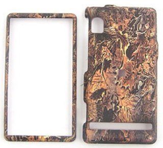 Motorola Droid A855   Camo/Camouflage Hunter Dry Leaf   Hard Case/Cover/Faceplate/Snap On/Housing/Protector: Cell Phones & Accessories