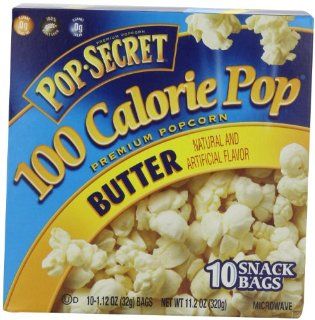 Pop Secret Snack Size 100 Calorie Pop, Microwavable Popcorn, Butter, 10 Count (Pack of 3) : Grocery & Gourmet Food