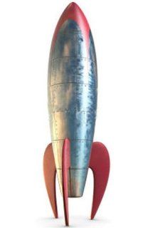 Rocket (Retro   Stylised)   Miscellaneous Large Cardboard Cutout / Standee / Standup  