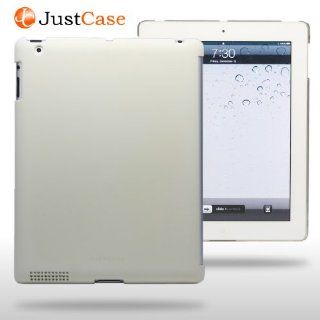 JustCase Slim Apple iPad 2 Smart Cover Companion Compatible Back Case with Matching Color  Cream: Computers & Accessories