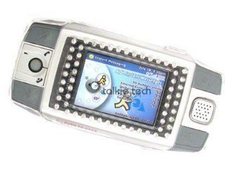 Hard Plastic Cover Case with Diamonds Clear For Sidekick ID: Cell Phones & Accessories
