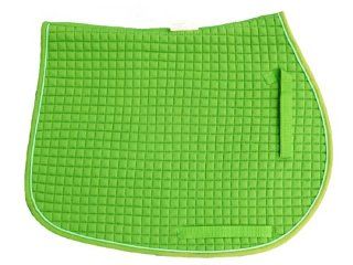 Double Side Quilted All Purpose Saddle Pad, Neon Lime Green [Misc.] [Misc.] : Horse Saddle Pads : Sports & Outdoors