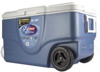 Coleman 62 Quart Xtreme Wheeled Cooler (Blue) : Coolers With Wheels : Sports & Outdoors