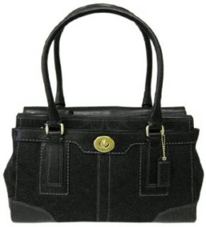 Coach Hamptons Signature Black Carryall Tote Bag   11062: Clothing