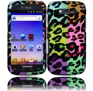 Bright Colorful Leopard Design Hard Case Cover for Samsung Galaxy S Blaze 4G T769: Cell Phones & Accessories