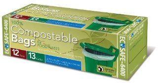 Presto EcoSafe 12 Count 0.6 mil Garbage Bags, 13 Gallon, Green : Patio, Lawn & Garden