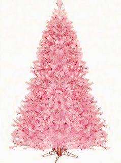 7.5' Pre Lit Pretty In Pink Artificial Christmas Tree   Pink Lights  