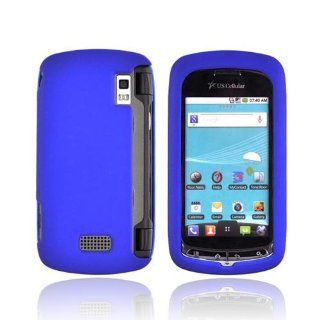 Blue Rubberized Hard Plastic Case Cover For LG Genesis VS760: Cell Phones & Accessories