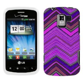 LG Enlighten Aztech Neon Purple Pattern Phone Case Cover: Cell Phones & Accessories