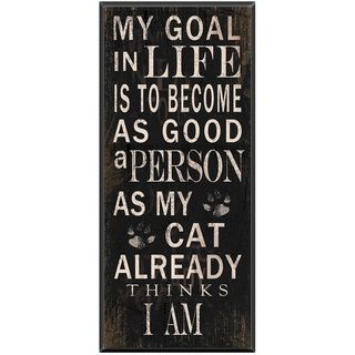 My Goal Ready to hang Wood Pet Plaque