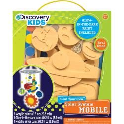 Discovery Kids Wood Paint Kit   Solar System Mobile