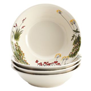 Paula Deen Southern Rooster 4 piece Stoneware Soup And Pasta Bowl Set