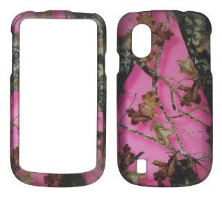 2D Pink Camo Leaves ZTE Concord V768 T Mobile Case Cover Phone Snap on Cover Case Protector Faceplates Cell Phones & Accessories