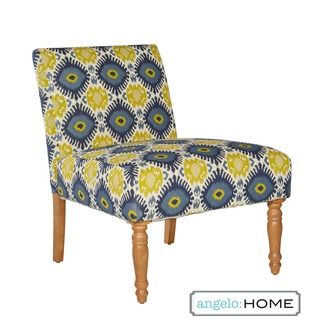 Angelo:home Bradstreet Retro Blue green Geometric Burst Armless Chair