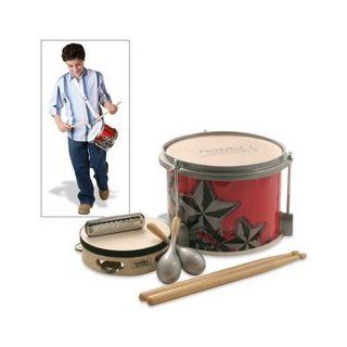 First Act FP770 Discovery 4 Piece Percussion Set in a Drum red/stars: Musical Instruments
