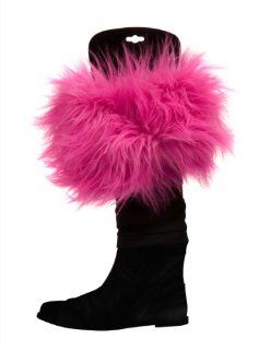 Three Cheers for Girls Faux Fur Boot Toppers, Pink Mink   Food Service Uniforms Apparel Accessories