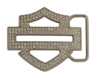 Harley Davidson Womens B&S Bling Clear Crystals Buckle by LODIS: Health & Personal Care