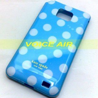 Designer Flexible White Polka Dot Blue At&t Samsung Galaxy S2 i9100; SGH i777 Case in Retail Packaging(Will Not Fit: T Mobile, Verzion, Or Sprint): Cell Phones & Accessories