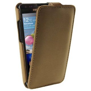 iGadgitz Brown genuine Leather Flip Case Cover Holder for Samsung i9100 galaxy S2 Android Smartphone Cell Phone. SUITABLE FOR AT & T MODEL ONLY (model number SGH I777) Cell Phones & Accessories