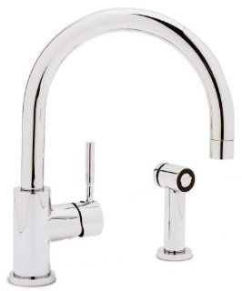 Blanco 440009 Meridian Single Lever Kitchen Faucet with Metal Side Spray, Chrome   Double Bowl Sinks  