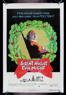 SILENT NIGHT EVIL NIGHT * CineMasterpieces BLACK CHRISTMAS VINTAGE ORIGINAL HORROR MOVIE POSTER 1974: Entertainment Collectibles