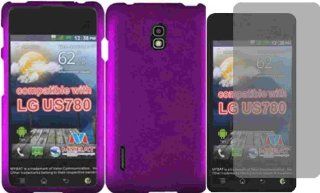 For LG US780 Hard Cover Case Dark Purple + LCD Screen Protector Accessory: Cell Phones & Accessories
