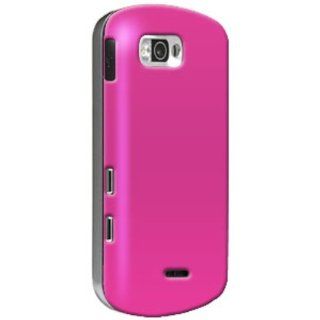 Amzer Simple Snap On Case with Screen Protector for Samsung Moment M900   Rubberized Hot Pink: Cell Phones & Accessories