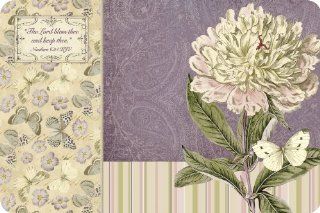 Legacy of Faith Reversible Paper Placemats with Scripture, 25 Count Pad, Peony and White Butterfly : Planning Pads : Office Products