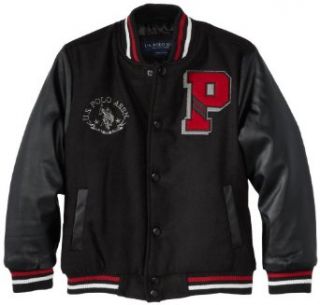 U.S. Polo Association Boys 2 7 Varsity Jacket: Clothing