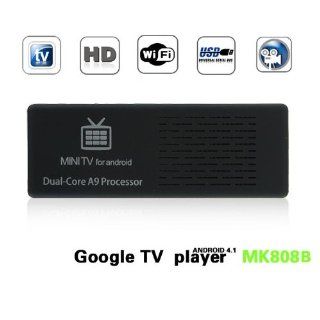 Bluetooth Version MK808B Dual Core Android 4.1 TV BOX Rockchip RK3066 Cortex A9 Mini PC Smart TV Stick+Measy RC11 Fly Mounse Air Mouse Keyboard: Everything Else