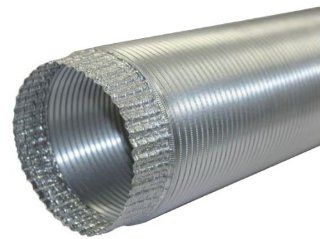 Speedi Products EX AFC 796 7 Inch Diameter by 96 Inch Length Aluminum Flex Pipe Crimped One End   Vents  