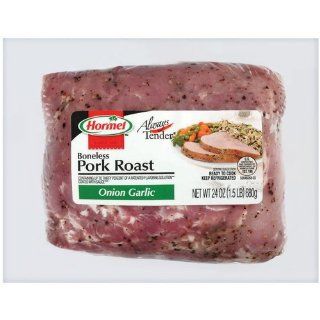 HORMEL PORK ROAST BONELESS ONION GARLIC ALWAYS TENDER 24 OZ 2 PACK : Hormel Roast Beef : Grocery & Gourmet Food