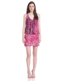 Plenty by Tracy Reese Women's Fly Away Sleeveless Dress, Berry Animal Flauge, Petite at  Womens Clothing store:
