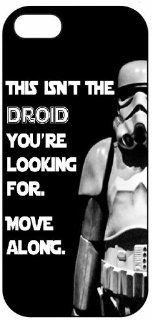 Star Wars, "This Is Not The Droid You Are Looking For. Move Along" 811, iPhone 5 Premium Hard Plastic Case, Cover, Aluminium Layer, Inspirational, Motivational, Theme, Shell: Cell Phones & Accessories