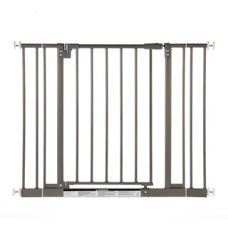 North States Easy close Burnished Steel Metal Gate