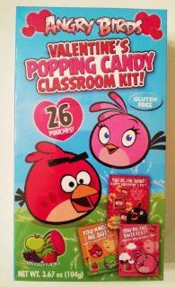 Angry Birds Valentine's Popping Candy Classroom Kit with 26 Pouches! (1 Pack) : Grocery & Gourmet Food