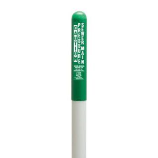 Utility Round Dome Marker, White Pole 78" Length, 54" Above Ground, Green Color Enhancer, 2.93 lbs.: Industrial Warning Signs: Industrial & Scientific