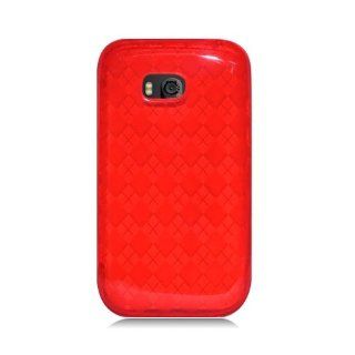 Bundle Accessory For Verizon Nokia Lumia 822   Red TPU Soft Case Protective Cover + Lf Stylus Pen + Lf Screen Wiper: Cell Phones & Accessories