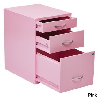 Office Star Products Locking Storage Drawer And Silver Handles File Cabinet Pink Size Legal