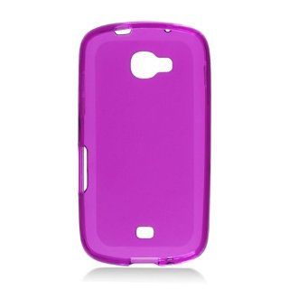 Purple Clear Frosted Flex Cover Case for Samsung Galaxy Axiom SCH R830: Cell Phones & Accessories