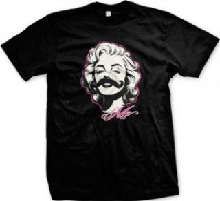 Marilyn Monroe With Mustache Men's T shirt, Funny Marilyn Monroe With a Moustache Design Men's Tee Clothing