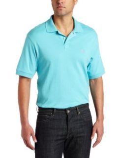 IZOD Men's Short Sleeve Solid Interlock Polo, Baltic Teal, Small at  Mens Clothing store: Polo Shirts