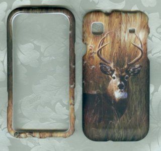 Samsung Galaxy Precedent M828C SCH M828C Prevail M820 STRAIGHT TALK Phone CASE COVER SNAP ON HARD RUBBERIZED SNAP ON FACEPLATE PROTECTOR NEW CAMO HUNTER BUCK DEER: Cell Phones & Accessories