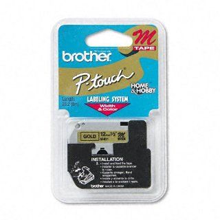 Brother M831 Non Laminated Tape Cartridge   0.5" x 26'   1 x Tape   Golden: Office Products