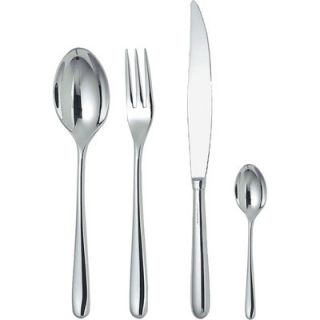 Alessi Caccia 24 Piece Flatware Set LCD01S24 Table Fork Style: 3 Prong, Type: