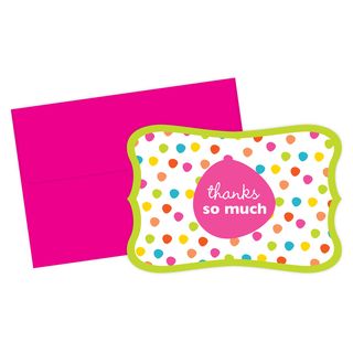 Citrus Dots Thank You Note Cards (24 Count)