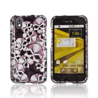 LG Marquee LS855 Skulls Black Hard Plastic Shell Case Cover: Cell Phones & Accessories